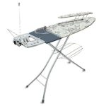 Гладильная доска "Эльза де Люкс" тефлон/металл 122х40см с серыми цветами