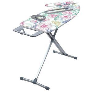 Гладильная доска "Ника 10+" ткань х/б/металл 122х40см с цветами