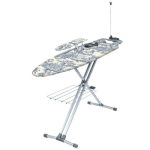 Гладильная доска "Ника 9" ткань х/б/металл 122х40см полка д/белья эл/удлин подрукавн моноблок в стиле "Де Жуи"