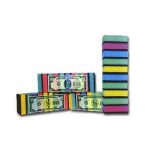 Губка для посуды "Стандарт" 8,5х6х2,5см, поролон, абразивная фибра, набор 10шт