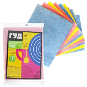 Салфетка "Этюд" 30х40, вискоза, 10 штук в упаковке