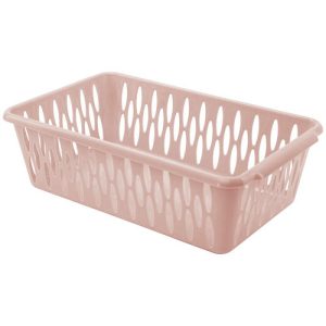 Keeplex Корзина для хранения пластмассовая "S" 25,5х15х7,2см, бежевый топаз