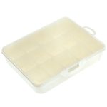 Keeplex Контейнер для мелочей пластмассовый 19х16х4,5см, с разделителями M, "Flowers"