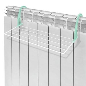 Сушилка д/белья на батарею 45х23,5х1,3см, суш полотно 2,1м белый