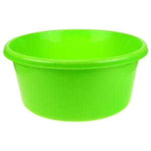 Таз пластмассовый 6л, д29см, h13см, ярко-зеленый