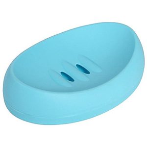 Мыльница настольная пластмассовая "Камея" 14х9,8х3,4см, цвета микс