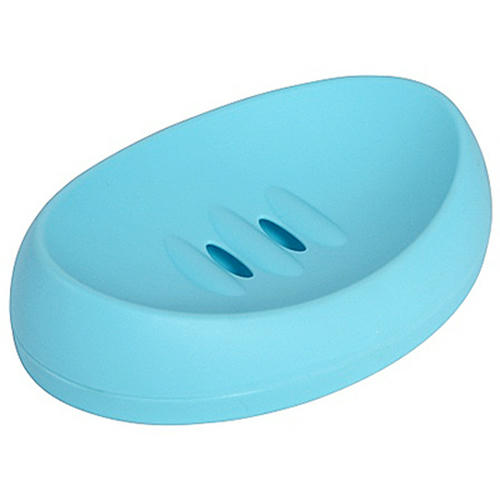 Мыльница настольная пластмассовая "Камея" 14х9,8х3,4см, цвета микс