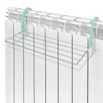 Сушилка д/белья на батарею 45х23,5х1,3см, суш полотно 2,1м серебро