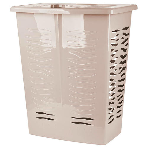 Корзина для белья Keeplex Regular с откидной крышкой 60л 48х34,5х59,5см бежевый топаз