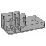 Органайзер для косметики пластмассовый 8 отделений, 17,5х9,5х6см, прозрачный, Econova