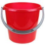 Ведро пластмассовое "Соло" 5л, д22см, h21см, красный перламутровый