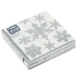 Салф. Bouquet de Luxe 24х24 3 слоя 25л "Снегопад Серебро"