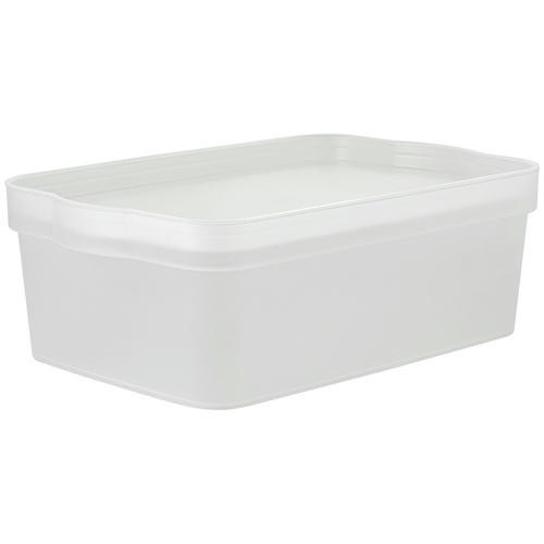 Keeplex Корзина для хранения пластмассовая "Trendy" 6л, 32х21,1х11см, матовый кристалл