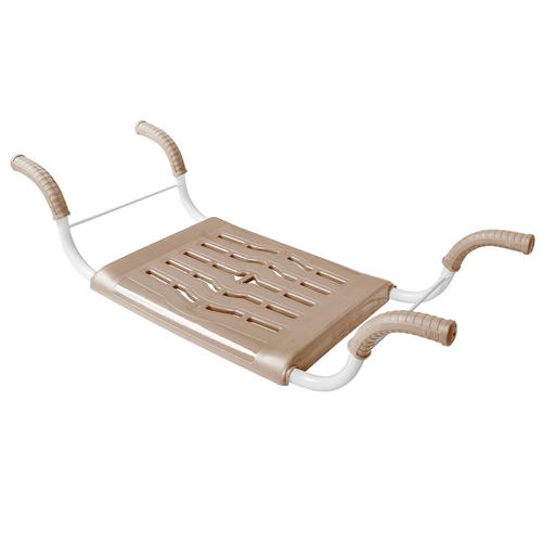 Сиденье мет/пласт д/ванны 35х29см "Комфорт" бежевый каркас 69х16см max нагр 80кг