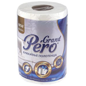 Полотенце бумажное 2-х слойное "GrandPero (TODO)" 1 рулон, 70м, белый
