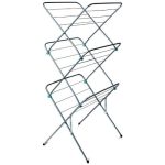 Сушилка д/белья напольная 15м "Ника" 53х49,5х130см складная/вертикальная серебро окраш/эм