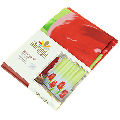 Miranda Штора для ванной тканевая 180х200см "Тюльпан", 100% п/э — изображение 2