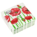 Салфетки 24*24 1сл 40шт Desna Design "Красные маки"