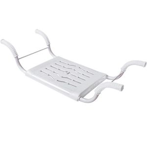 Сиденье мет/пласт д/ванны 35х29см "Комфорт" белый каркас 69х16см max нагр 80кг