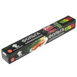 Фольга алюминиевая пищевая, ширина 29см, 10м, 14мкм, в коробке, "Gurmanoff"