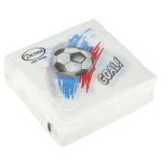 Салфетки 24*24 1сл 40шт Desna Design "Футбол"