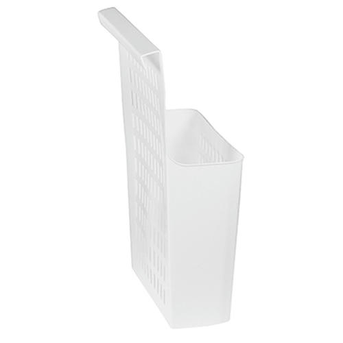 Корзина подвесная на дверь пластмассовая 25х13х37см, белый — изображение 2