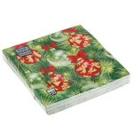 Салфетки 33х33, 3слоя, 20л, Bouquet Home Collection Classic, "Украшения на новогоднюю ель"