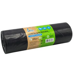 Мешки для мусора в рулоне "Идеал" 240л, 10шт, 90х140см, 50 мкм, черный