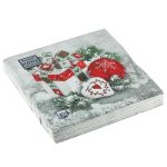Салфетки 33х33, 3слоя, 20л, Bouquet Home Collection Classic, "Новогодний натюрморт с шаром"