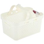 Корзинка для хранения с ручками Plast Team Stockholm, 5 л молочный туман 26х19,2х13,7см