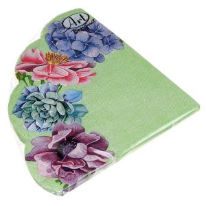 Салфетки Ф32см, 3 слоя, 12л Art Bouquet Rondo "Цветочный натюрморт"