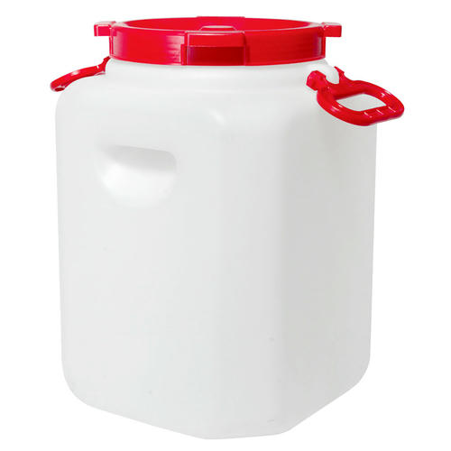 Канистра-бочка полиэтиленовая 30л, 28х28х42см, горл 21,5см, навесные ручки