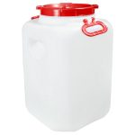 Канистра-бочка полиэтиленовая 60л, 35х35х60см, горл 21,5см, навесные ручки