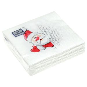 Салф. Art Bouquet 20х20 2 слоя 30л "Дед Мороз"