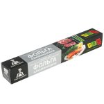 Фольга алюминиевая пищевая, ширина 29см, 10м, 30мкм, сверх прочная, в коробке, "Gurmanoff"