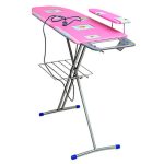 Гладильная доска "Ника 3+" ткань х/б/фанера 122х34см подрукавн эл/удлин полка д/белья