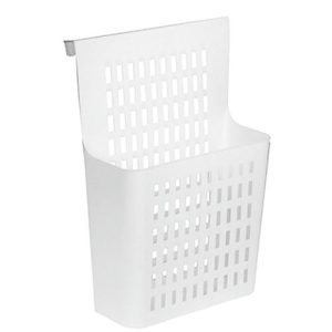 Корзина подвесная на дверь пластмассовая 25х13х37см, белый