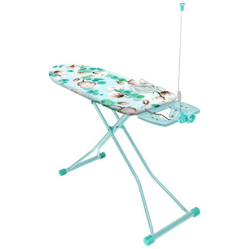 Гладильная доска "Haushalt P" ткань/пластик 122х40см Haushalt cotton flowers эл/удлин 1,9м