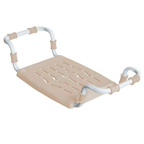 Сиденье мет/пласт д/ванны 35х29см "Комфорт" бежевый раздвижн каркас 65-70х16см max нагр 100кг