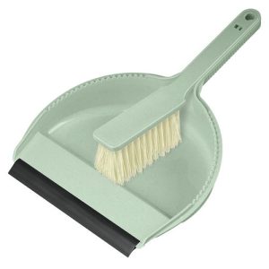 Комплект щетка-сметка "Greenland" с совком с кромкой (зеленый флэк) Idiland