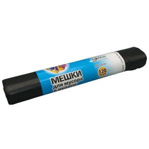 Мешки для мусора в рулоне "Идеал" 120л, 10шт, 70х110см, 50 мкм