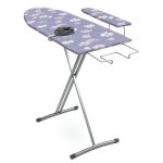 Доска гладильная "Ника 4+" 122,5х34,5х80см, тканевый чехол - бязь, основа - фанера