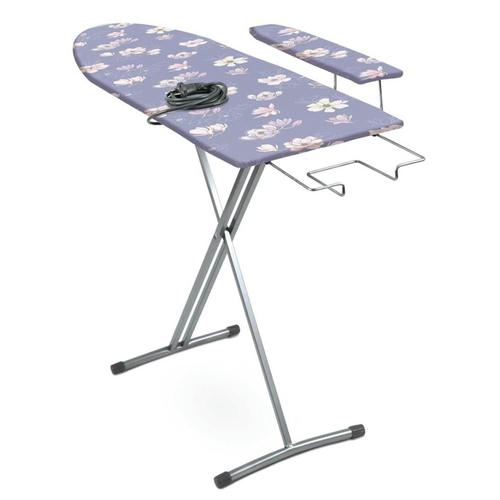 Доска гладильная "Ника 4+" 122,5х34,5х80см, тканевый чехол - бязь, основа - фанера