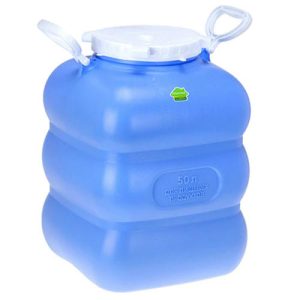 Фляга-бочка пластмассовая "Гранде" 50л, д41см, h49см, с ручками, фиолетовый