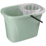 Ведро "Greenland" прямоугольное 8л с отжимом МОП (зеленый флэк) Idiland