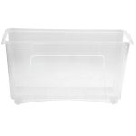 Контейнер хозяйственный для хранения пластмассовый 10л, 46,5х16,5х25,5см, на колесах