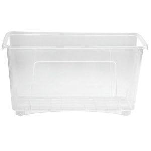 Контейнер хозяйственный для хранения пластмассовый 10л, 46,5х16,5х25,5см, на колесах