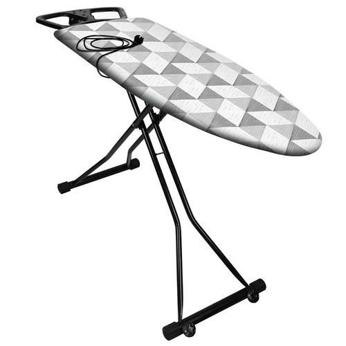 Гладильная доска "Nika-sport" ткань/металл 122х42см со штрихами эл/удлин 1,6м колеса