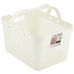 Корзина для хранения с ручками Plast Team Stockholm, 15 л молочный туман 35х27х20,3см