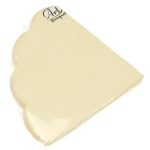 Салфетки Ф32см, 3 слоя, 12л Art Bouquet Rondo Барокко Шампань